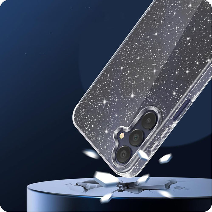Tech-Protect FlexAir Case for Samsung Galaxy S25 - Clear-Glitter