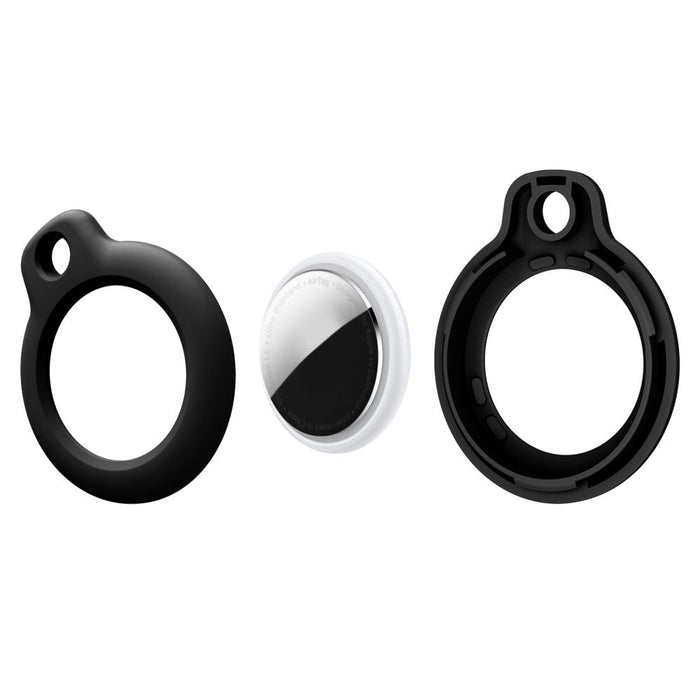 Tech-Protect Rough 2-pack case for Apple AirTag - black