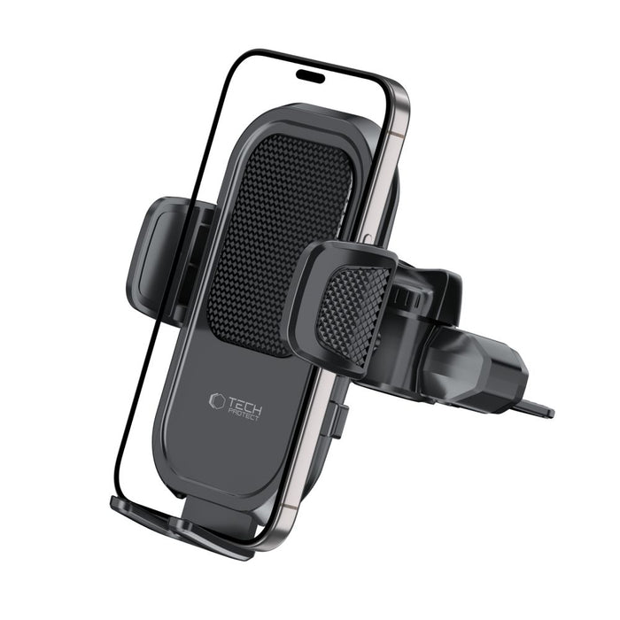 Tech-Protect V8 Car Holder for CD Slot or Air Vent Mount - Black