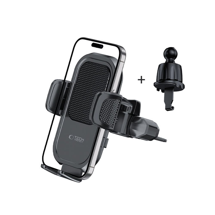 Tech-Protect V8 Car Holder for CD Slot or Air Vent Mount - Black