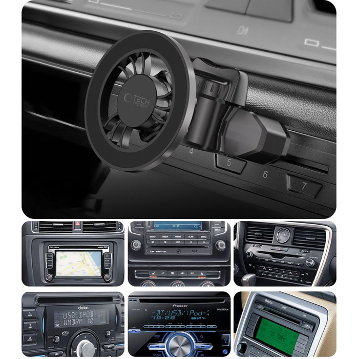 Tech-Protect N56 Magnetic MafSafe Car Holder CD Slot Mount - Black