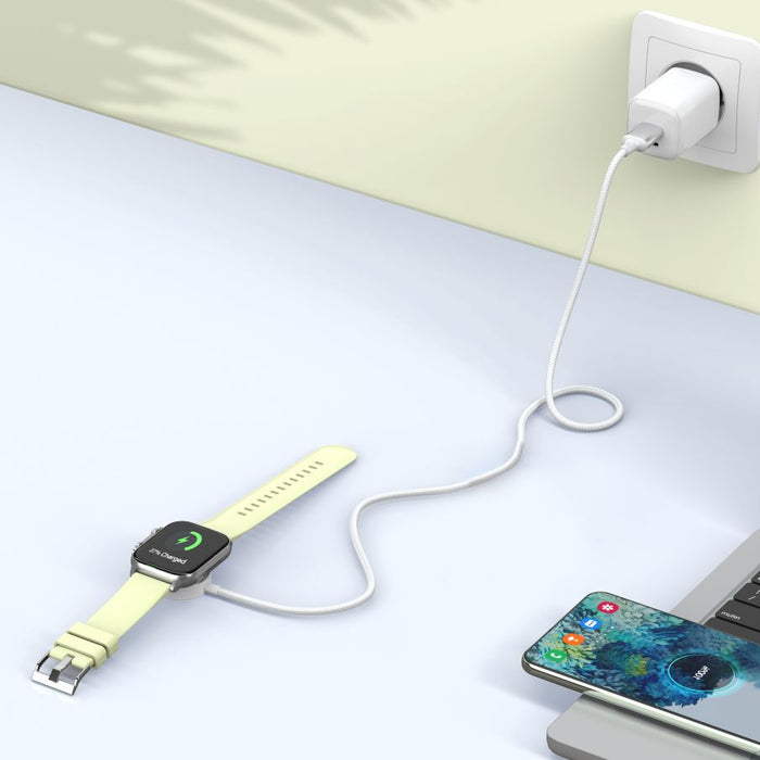 Tech-Protect UltraBoost USB-A Inductive Charger for Apple Watch 1m - White