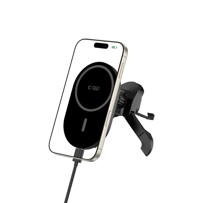 Tech-Protect MM15W-V6 Magnetic MagSafe Car Air Vent Holder - Black