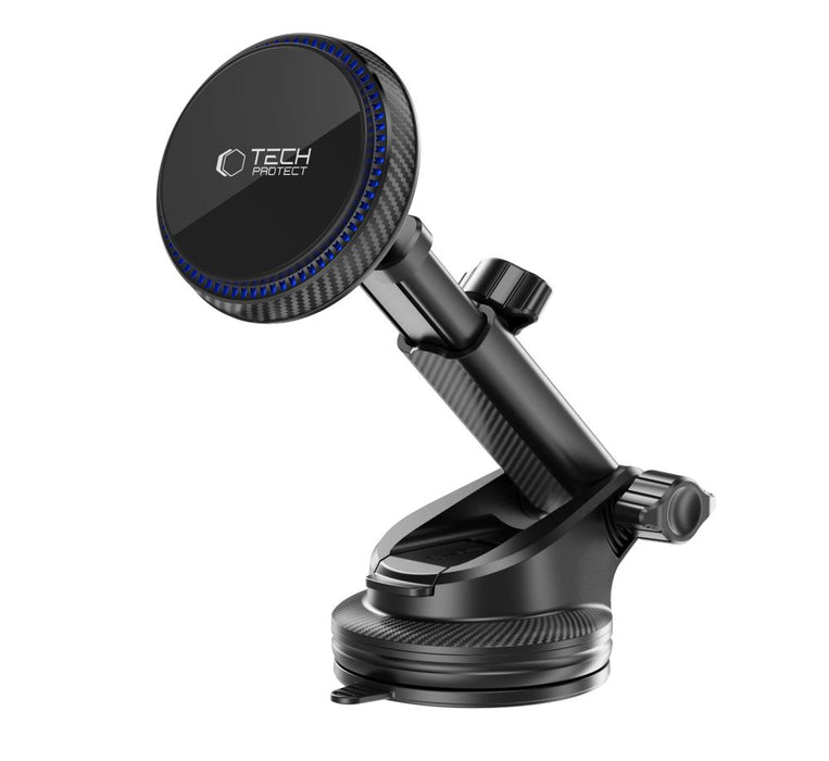 Tech-Protect MM15W-V4 Magnetic MagSafe 15W Car Holder for Cockpit / Windshield / Air Vent - Black