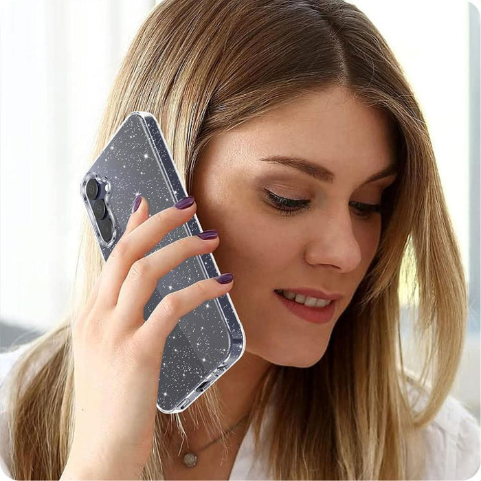 Tech-Protect FlexAir Case for Samsung Galaxy A56 5G - Clear Glitter