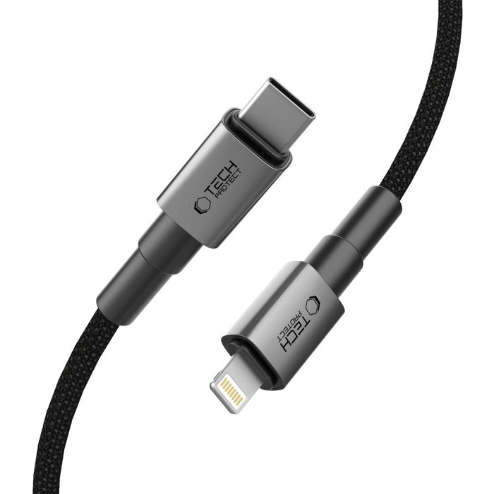 Tech-Protect Ultraboost DNA USB-C / Lightning PD27W/3A cable 25 cm - gray