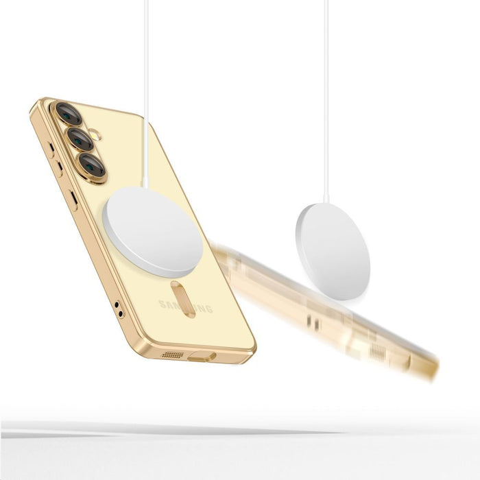 Tech-Protect MagFlex MagSafe Case for Samsung Galaxy A56 5G - Transparent Gold