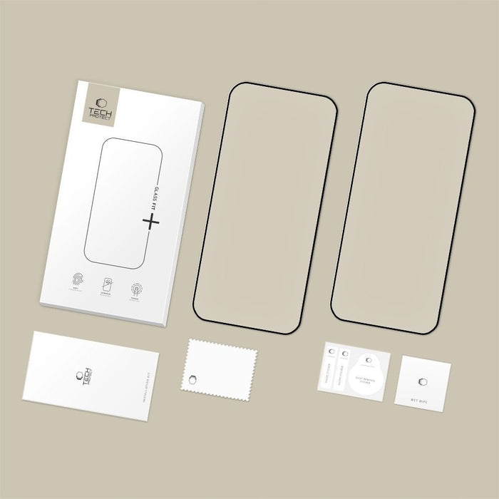 Tech-Protect Glass Fit+ 2-pack tempered glass for Nothing Phone 3A / 3A Pro - black