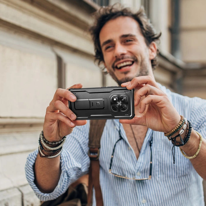 Tech-Protect Kevlar Pro Case for Xiaomi Redmi Note 14 Pro 5G / Poco X7 5G - Black