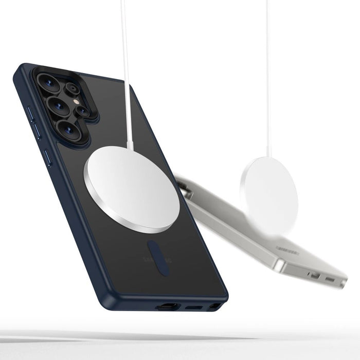 Tech-Protect MagMat MagSafe Case for Samsung Galaxy S25 Ultra - Clear Blue
