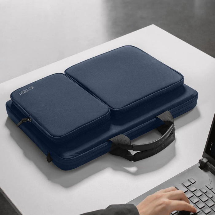 Tech-Protect Defender Bag for 17&quot; Laptop - Navy Blue
