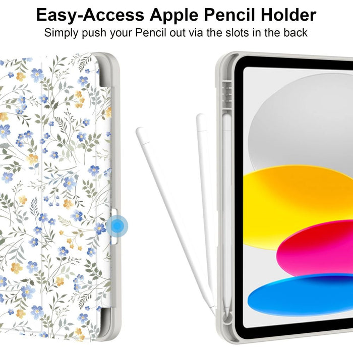 Tech-Protect SC Pen Case for iPad 10.9&quot; 2022 (10th gen.) / 11&quot; 2025 (11th gen.) - Daisies with Leaves