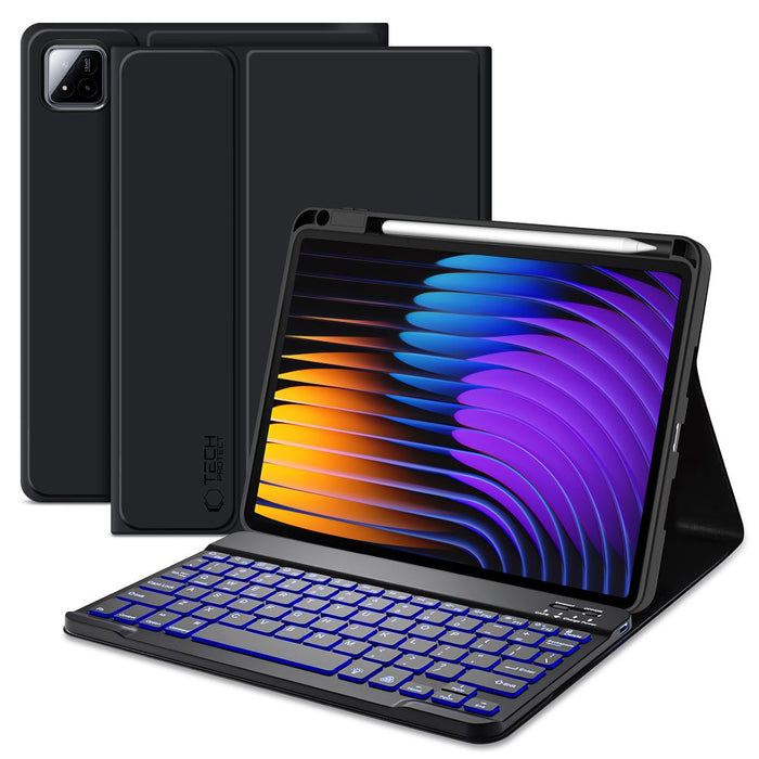 Tech-Protect SC Pen + Keyboard Case for Xiaomi Pad 7 / 7 Pro - Black