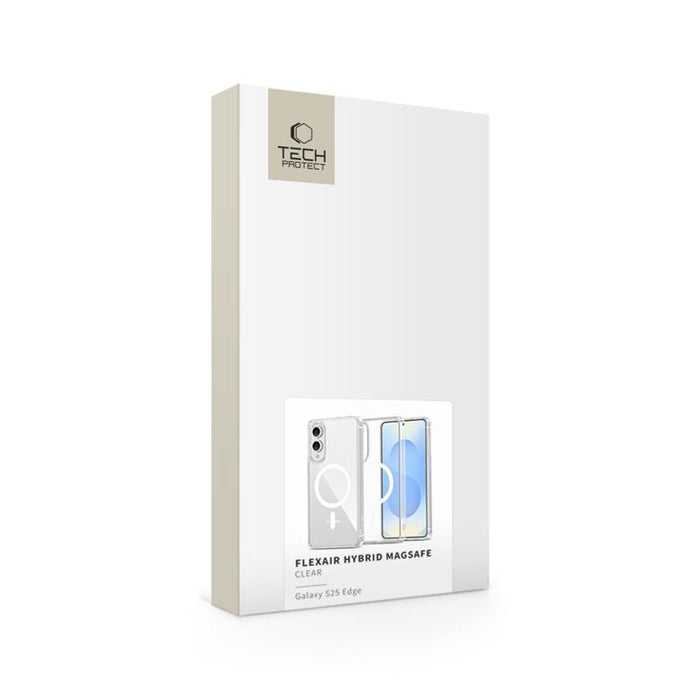 Tech-Protect FlexAir Hybrid MagSafe Case for Samsung Galaxy S25 Edge - Clear