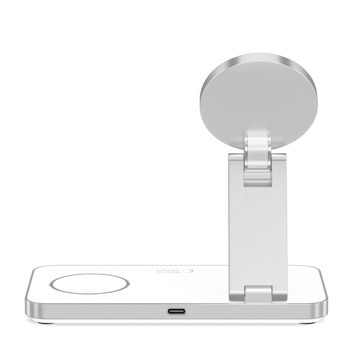 Tech-Protect QI15W-A47 MagSafe 3in1 Inductive Charger + USB-C Cable - White