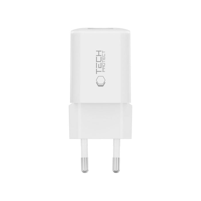 Tech-Protect NCM33W 2-port PD33W/QC3.0 wall charger - white