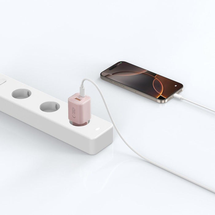 Tech-Protect NCM33W 2-port PD33W/QC3.0 wall charger - pink