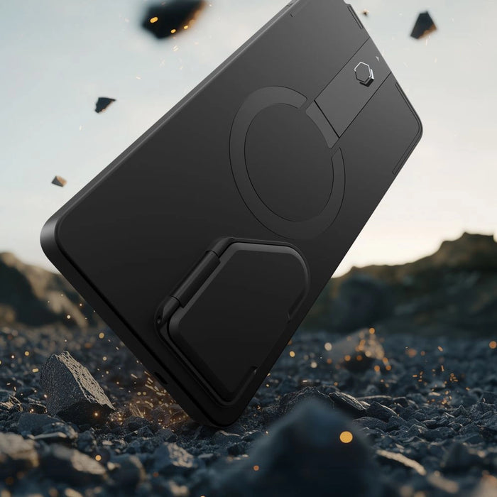 Tech-Protect Kevlar Aura MagSafe Case for Samsung Galaxy S25 Ultra - Black/Orange