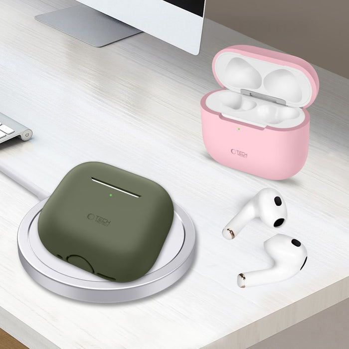 Tech-Protect Silicone Case for Apple AirPods 4 - Beige