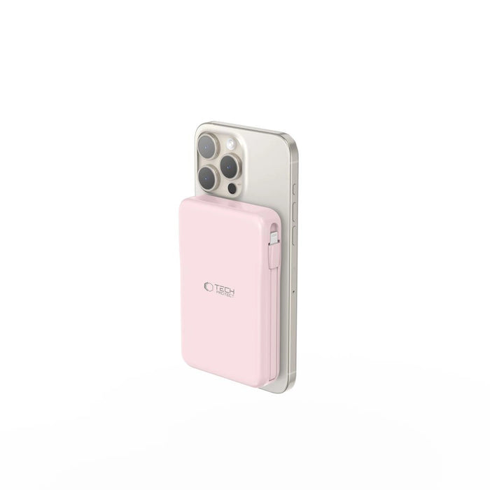Powerbank Tech-Protect PB31 LifeMag MagSafe 10000 mAh - pink