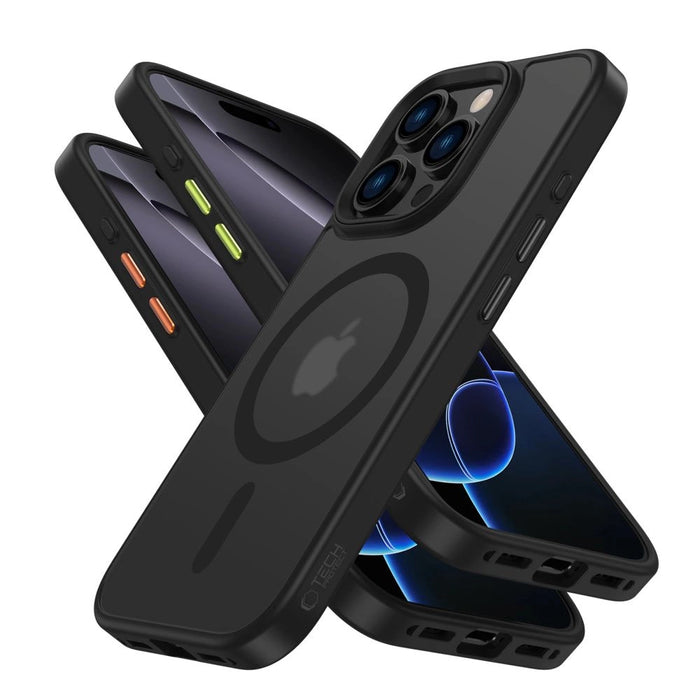 Tech-Protect MagMat Magsafe 3-set iPhone 16 Pro Max Case - Matte Black