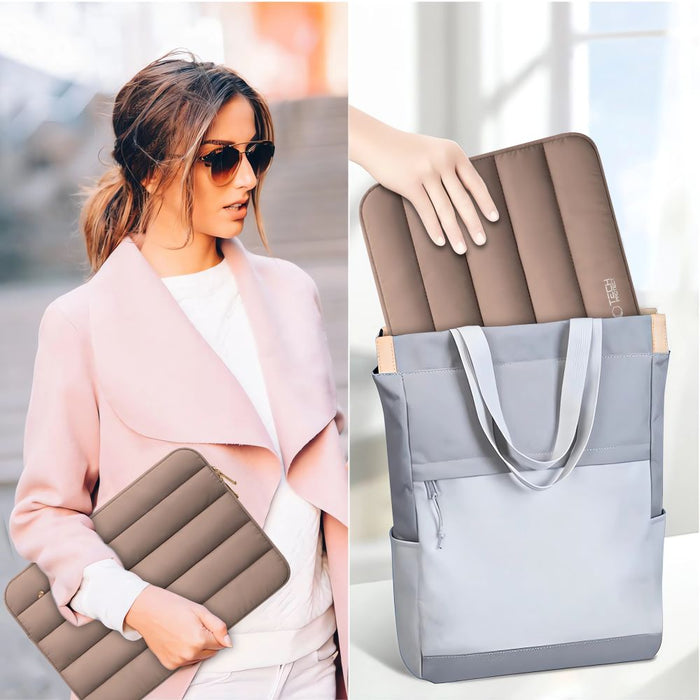 Tech-Protett Fluffy Laptop Bag 15-16 - Brown