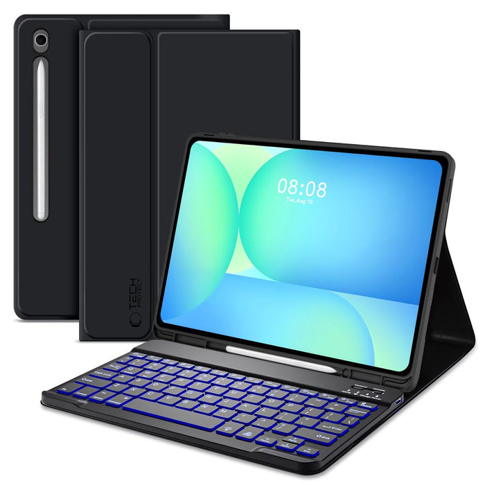 Tech-Protect SC Pen + Keyboard Case for Samsung Galaxy Tab S10 FE+ 13.1 X620 / X626B - Black