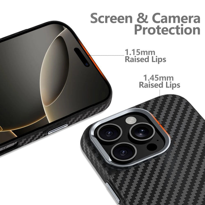 Tech-Protect Ion Carbon MagSafe Case for Samsung Galaxy S25 - Black