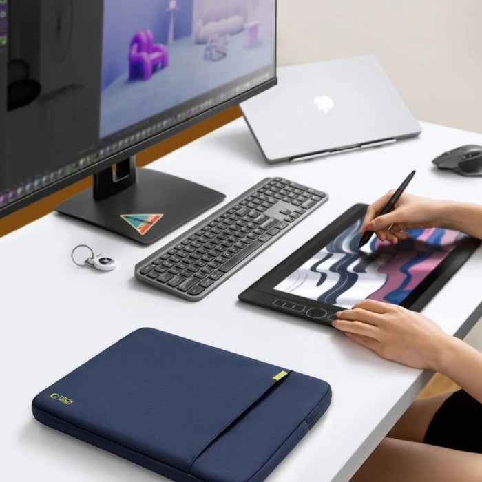 Tech-Protect Defender Laptop Bag 15-16 - Navy Blue