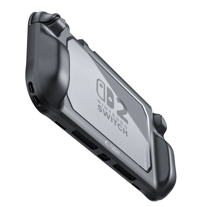 Tech-Protect MagMat Case for Nintendo Switch 2 - Black and Transparent