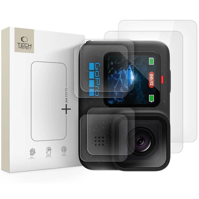 Tech-Protect Glass Fit+ 2-pack tempered glass for GoPro Hero 9 / 10 / 11 / 12 - transparent