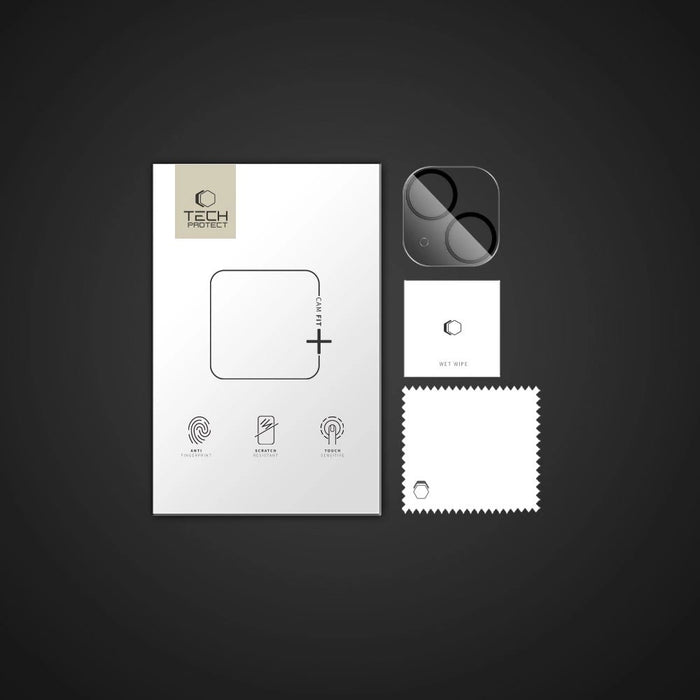 Tech-Protect Cam Fit+ Camera Cover for iPhone 14 / 14 Plus / 15 / 15 Plus - Clear