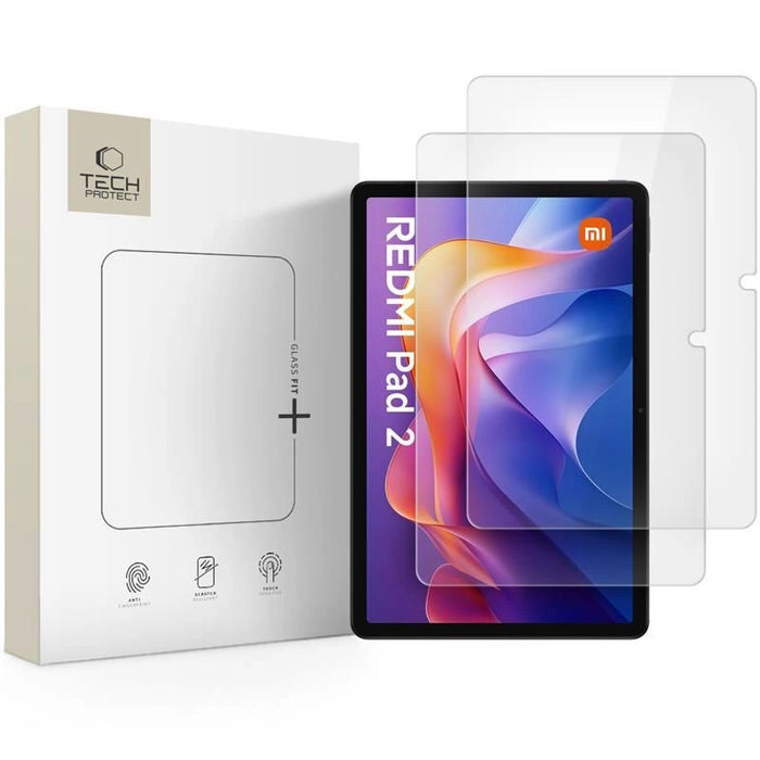 Tech-Protect Glass Fit+ 2-pack tempered glass for Xiaomi Redmi Pad 2 11.0 / SE 11.0 - transparent
