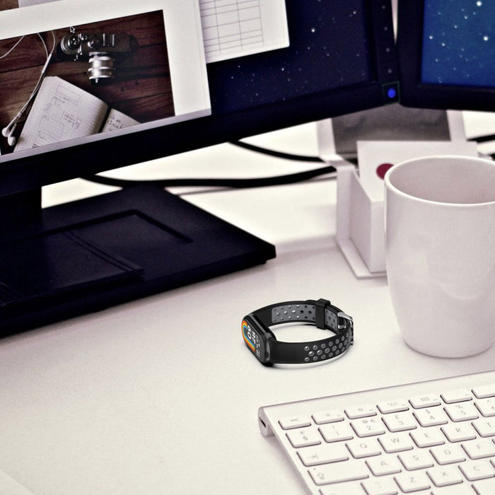 Tech-Protect IconBand Air Strap for Xiaomi Smart Band 8 / 9 / 10 / NFC - Black and Red