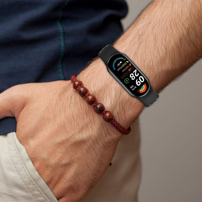Tech-Protect IconBand Air Strap for Xiaomi Smart Band 8 / 9 / 10 / NFC - Black and Yellow