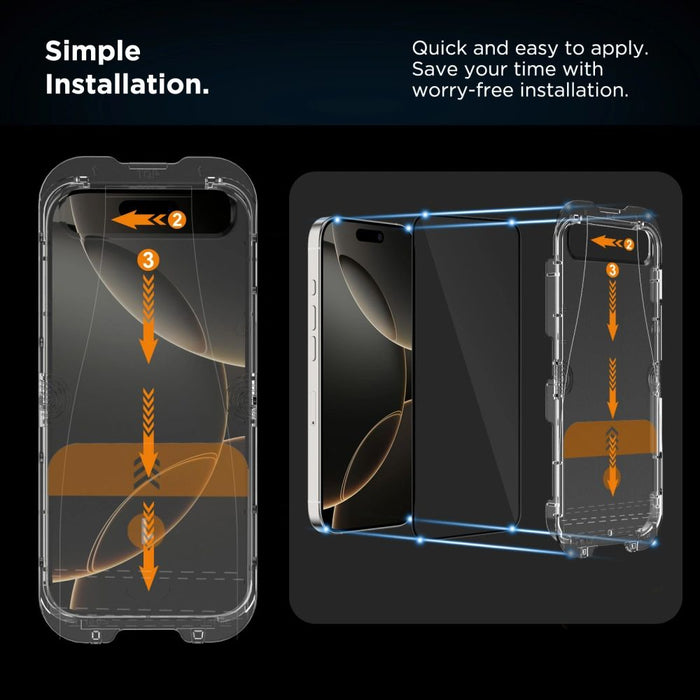 Tech-Protect Quick Set Spy+ Privacy Glass 2-pack for iPhone 16 Pro Max