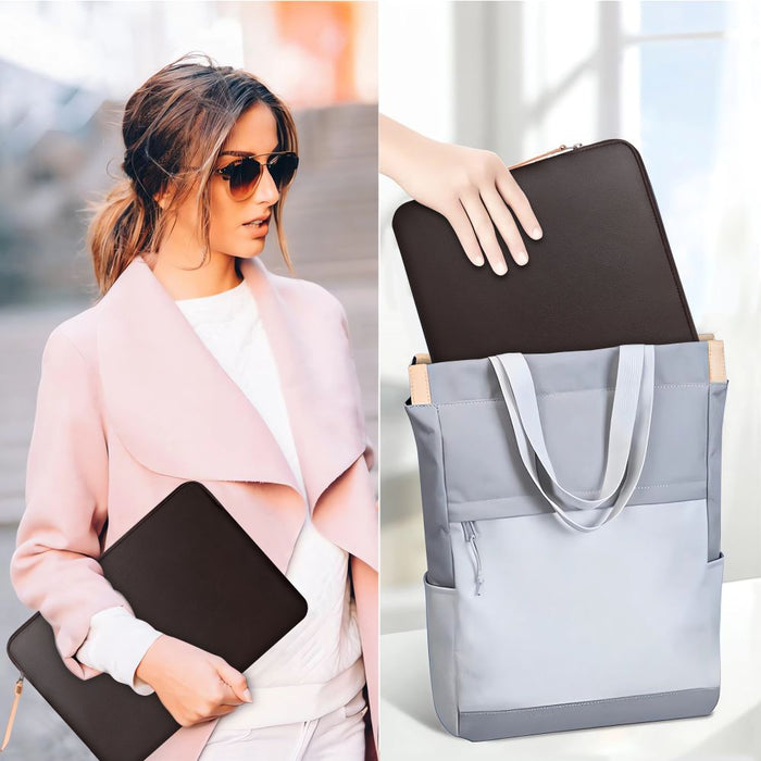 Tech-Protect Fleece Laptop Bag 15-16 - Brown