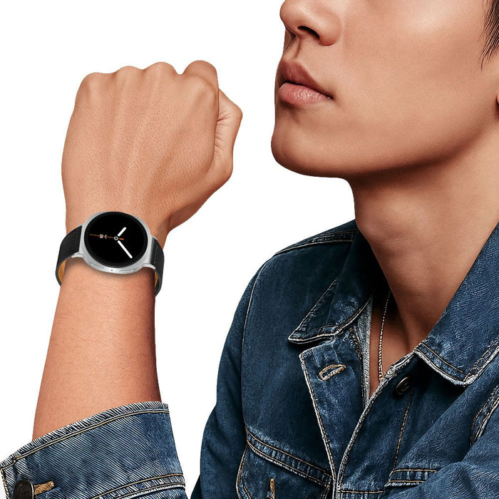 Tech-Protect Leatherfit Strap for Samsung Galaxy Watch 40/44/46 mm - Black