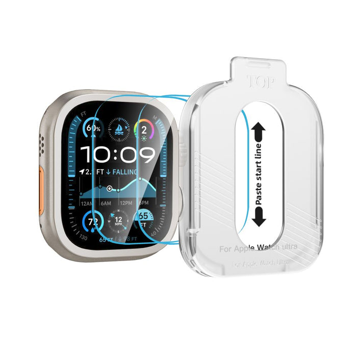 Tech-Protect Easy Set+ Tempered Glass 2-pack for Apple Watch Ultra 1/2 49mm - Clear