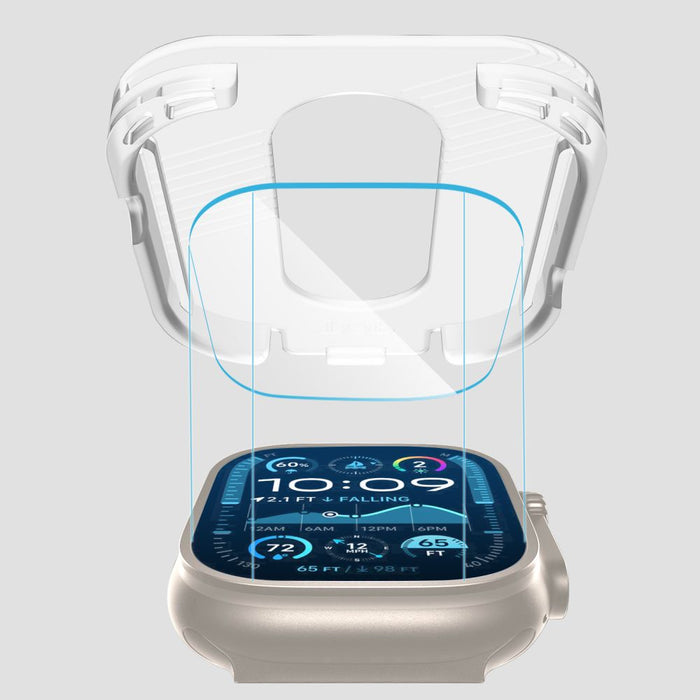 Tech-Protect Easy Set+ Tempered Glass 2-pack for Apple Watch Ultra 1/2 49mm - Clear