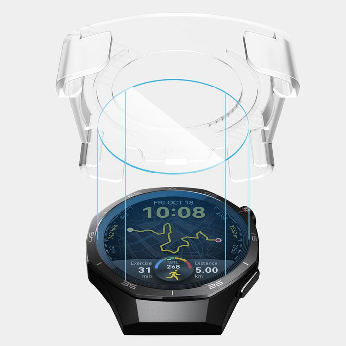 Tech-Protect Easy Set+ 2-pack tempered glass for Huawei Watch GT 5 Pro 46 mm - transparent