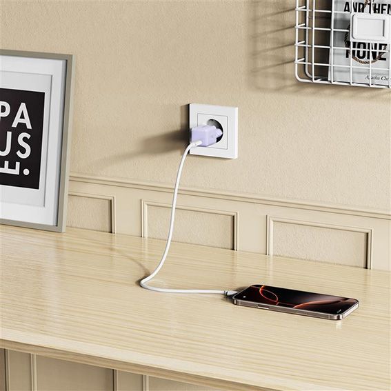 Tech-Protect NCM25 USB-C PD 25W Wall Charger - Purple