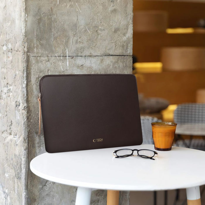 Tech-Protect Fleece Laptop Bag 13-14" - Brown