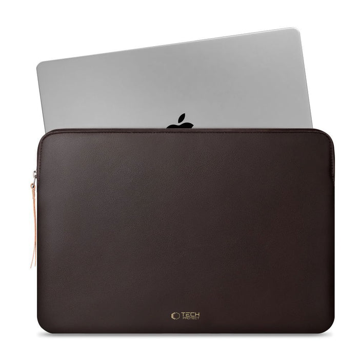 Tech-Protect Fleece Laptop Bag 13-14" - Brown