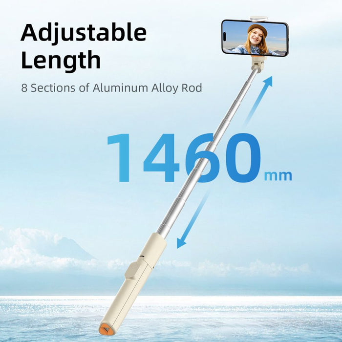 Selfie Stick Tech-Protect L09S with tripod - beige