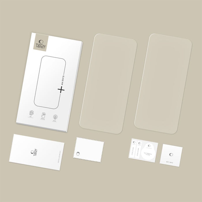 Tech-Protect Glass Fit+ 2-pack tempered glass for iPhone 17 Air - transparent
