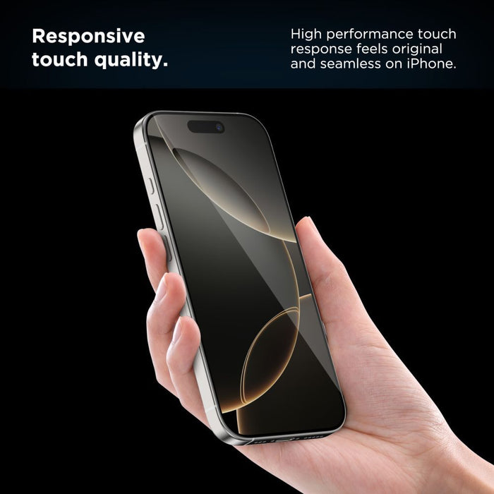 Tech-Protect Quick Set+ 2-pack tempered glass for iPhone 17 Pro - black