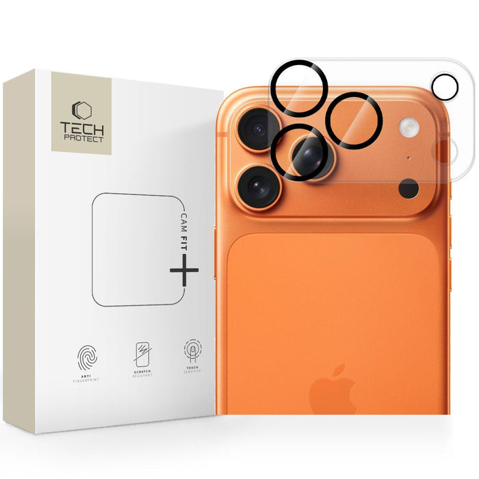 Tech-Protect Cam Fit+ Camera Cover for iPhone 17 Pro Max - Clear