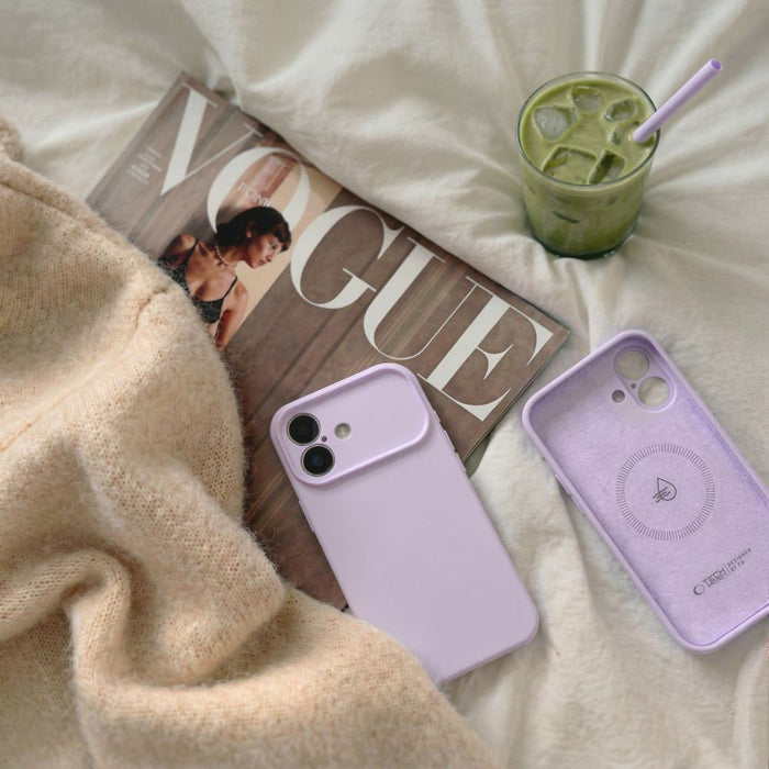 Tech-Protect Silicone MagSafe Case for iPhone 17 - Purple