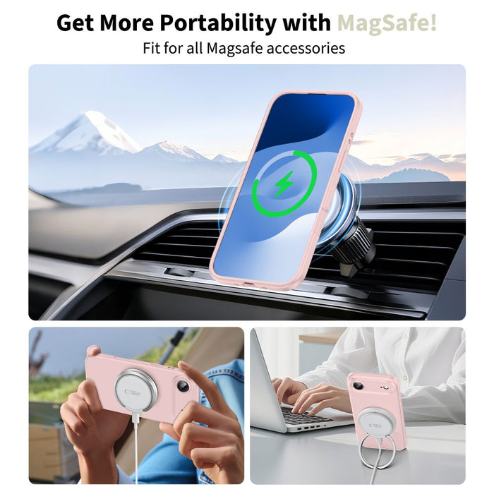 Tech-Protect Silicone MagSafe Case for iPhone 17 Air - Pink